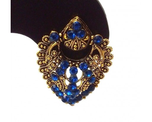 Golden Oxidized Earring Bali Jewelry Bollywoo Ethnic Imitation Drop Dangle EA106